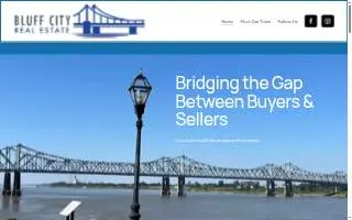 Bluff City Real Estate website