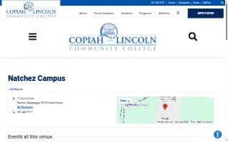 Copiah-Lincoln Community College Natchez Campus website