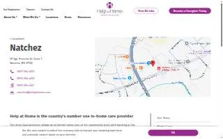 Help at Home of Natchez website