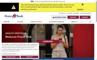 Home Bank of Natchez website