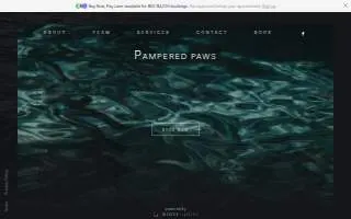 Pampered paws of Natchez website