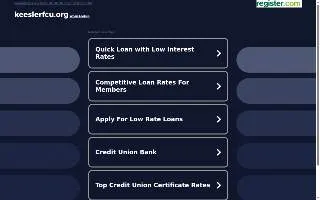 Keesler Federal Credit Union Ocean Springs Branch website