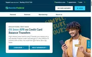Keesler Federal Credit Union website