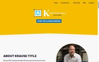 Krause Title Company of Ocean Springs website