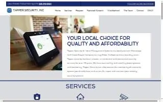 Tapper Security Systems of Ocean Springs website