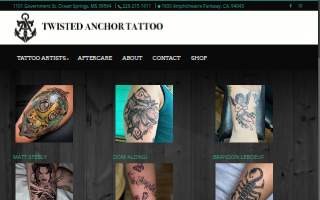 Twisted Anchor Tattoo of Ocean Springs