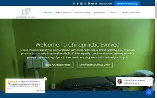 Chiropractic Evolved website