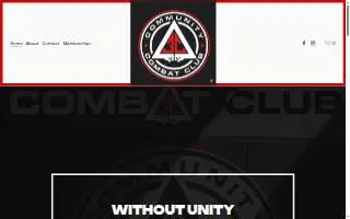Community Combat Club website