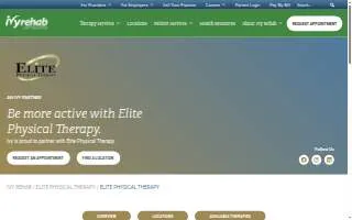 Elite Physical Therapy of Hattiesburg website
