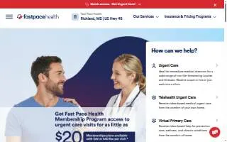 Fast Pace Primary Care - Olive Branch - MS website