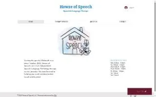 Howze of Speech LLC website
