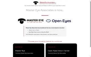 Master Eye Associates of Olive Branch website
