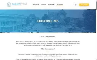 Cornerstone Counseling of Oxford website