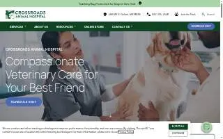 Crossroads Animal Hospital website