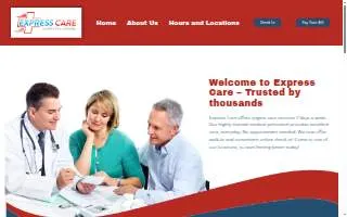 Express Care Clinic of Tupelo website
