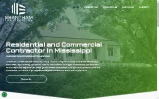Grantham Construction Co website