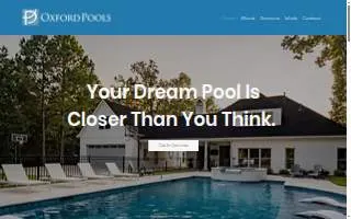 Oxford Pools website