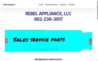 Rebel Appliance LLC website