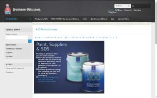 Sherwin-Williams Floorcovering Store website