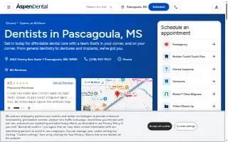 Aspen Dental - Pascagoula website