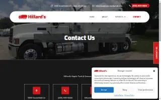 Hillard's Septic Tank & Grease Trap Service of Pearl website
