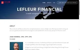 LeFleur Financial of Pearl website