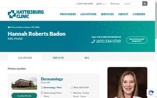 Hannah Roberts Badon, MD, FAAD - Hattiesburg Clinic Dermatology – Petal