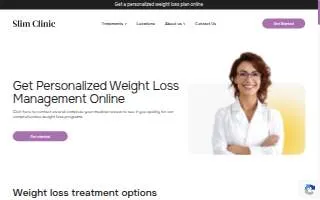 Slim Weight Loss Clinic of Petal website