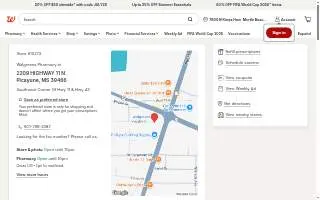 Walgreens Pharmacy of Picayune website