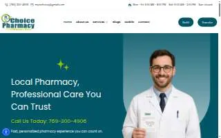 Choice Pharmacy website
