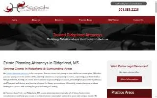 Hancock Law Firm: Estate & Family Attorneys website