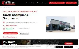 Crash Champions Collision Repair Southaven website