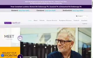 Eyear Optical website