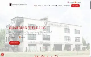 Guardian Title, LLC website