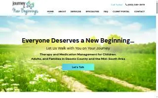 Journey To New Beginnings website