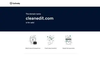 Cleaned It website
