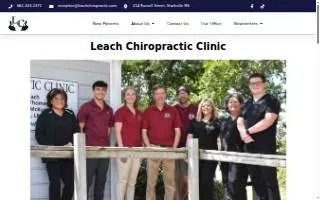 Leach Chiropractic Clinic website