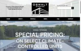 Oswalt RV & Boat Storage website