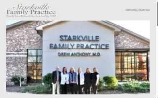 Starkville Family Practice website