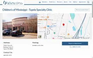Children's Clinic Tupelo website