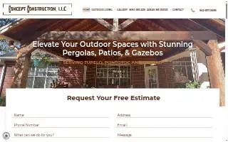 Concept Construction LLC website