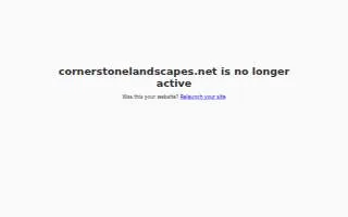 Cornerstone Landscapes of Tupelo website