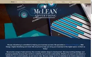 McLean Advertising website