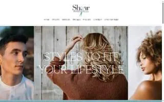 Shear Envy Salon website