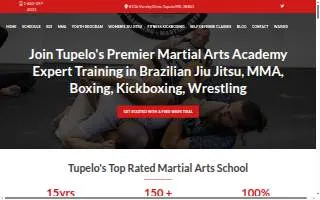 Tupelo Jiu Jitsu Academy website