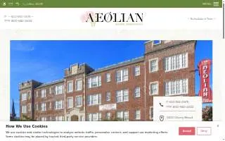 Aeolian Senior Apartments website