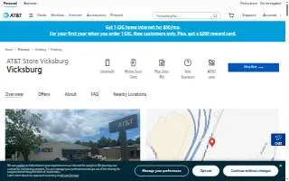AT&T Store of Vicksburg website
