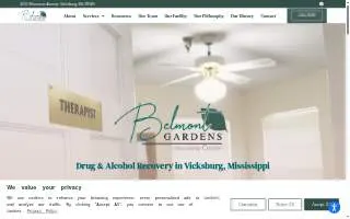 Belmont Gardens Recovery Center website