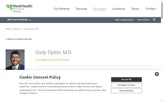 Cody Tipton, M.D. website