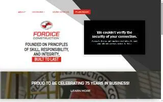 Fordice Construction Co website